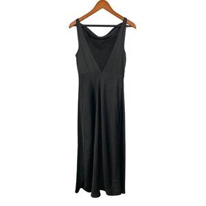 Wilfred Aritzia New Goddess Black Dress XS